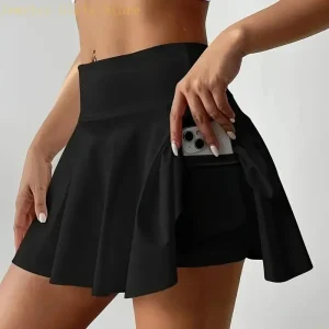 Comfortable Running Tennis Skirt With Inner Shorts