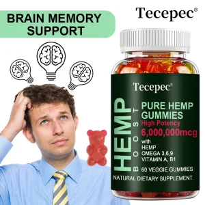 Natural Gummies Omega 3, 6, 9. Anxiety Relief, Sleep, Stress Relief